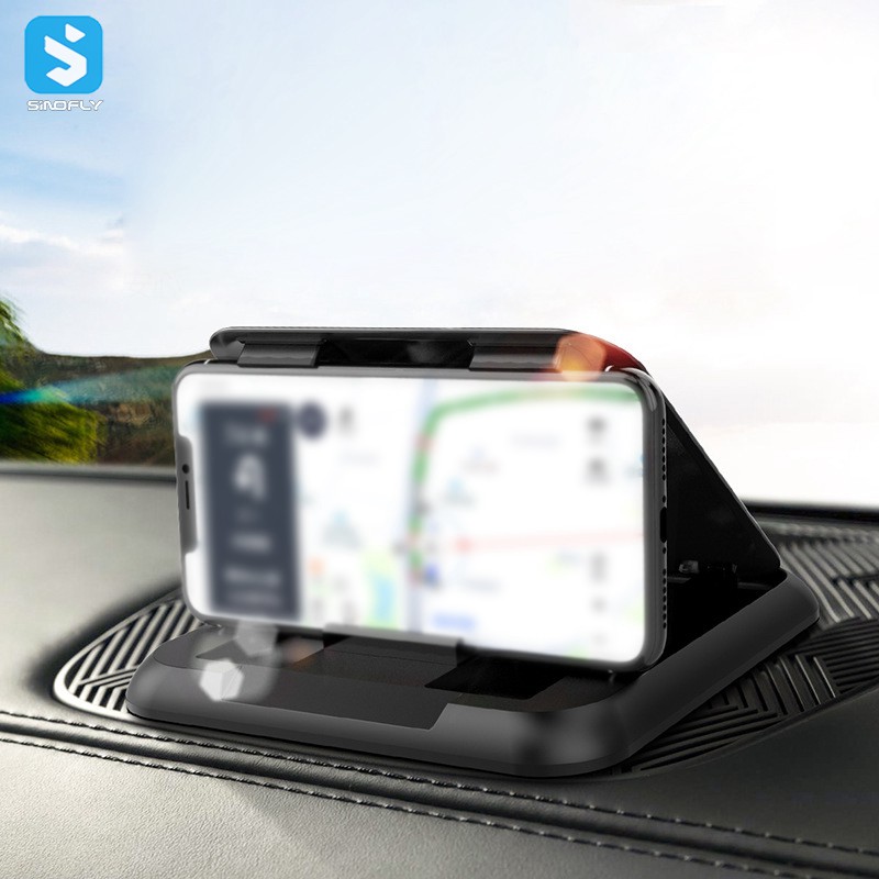 Car phone bracket Sun shading dashboard AR navigator bracket Car carbon fiber phone bracket Silicone bracket
